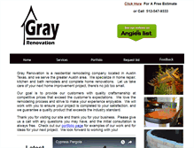 Tablet Screenshot of grayrenovation.com
